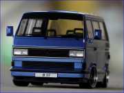 1:18 VW T3 B32 Carrera Multivan Bus mit Porsche Echt-Alu-PVC-Felgen